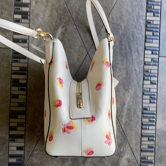 Coach Hallie Shoulder Bag With Pop Floral Print - Picture 6 of 16